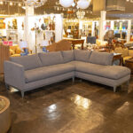 WARREN BARNETT INTERIORS 2 Piece Sectional Sofa with Diamond Pattern Upholstery - Image 7