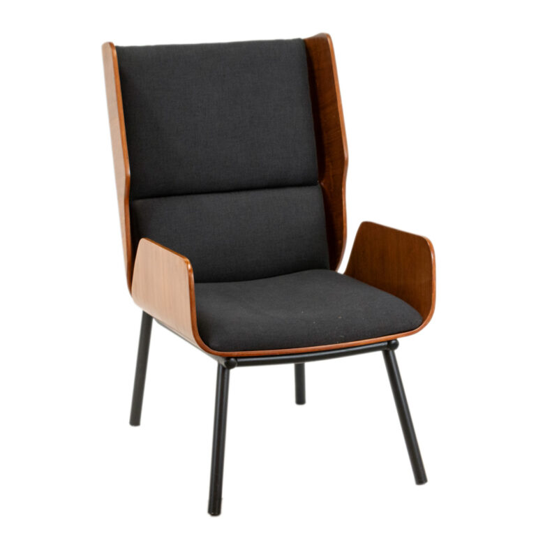 GUS MODERN Elk Chair in Walnut and Dark Grey | Grandview Mercantile