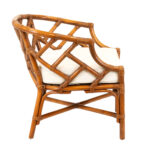 Pair of HENRY LINK Chinese Chippendale Rattan Chairs - Image 6