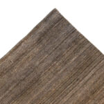 8’11" x 11’10" Hand Woven Wool Rug with Organic Blue and Grey Stripes