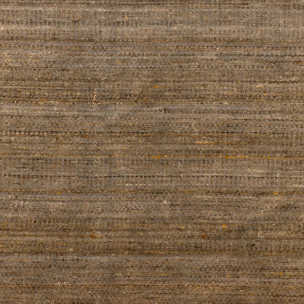 8’11" x 11’10" Hand Woven Wool Rug with Organic Blue and Grey Stripes - Image 4