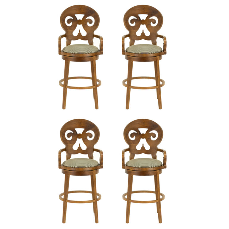 Set of 4 ARHAUS Jordan Swivel Bar Stools | Grandview Mercantile