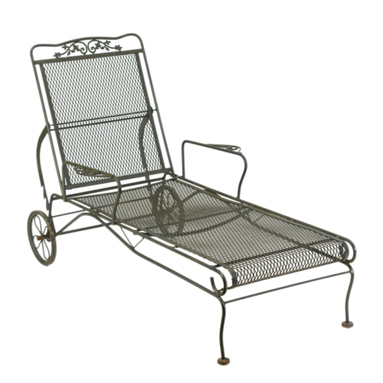 Vintage Wrought Iron Chaise Lounge | Grandview Mercantile