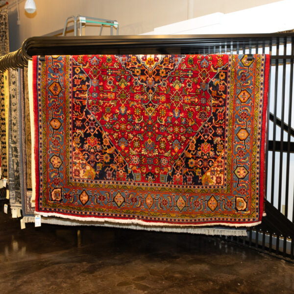 7'8x10'11 Hand Knotted Persian Multicolor Wool Rug - Image 3