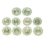 Set of 10 WEDGWOOD Dartmouth Plates