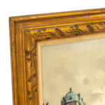 Vintage Italian Mid Century Oil of Street Scene - Image 3