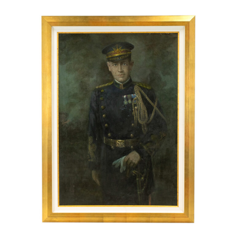 Vintage Oil Portrait of a Gentleman in Military Uniform | Grandview ...
