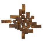 Rust Finish Metal Wall Candle Display