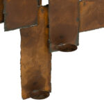 Rust Finish Metal Wall Candle Display - Image 4