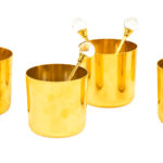 12 Piece VALERIO ALBARELLO 24 Karat Gold Plated Cocktail Set - Image 2