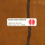 Vintage FLORENCE KNOLL Mid Century Modern Cabinet with Leather Pulls - Image 6