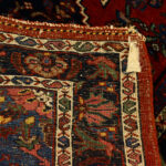 2’8 x 4’2 Semi-Antique Hand Knotted Heriz Serapi Wool Rug - Image 6