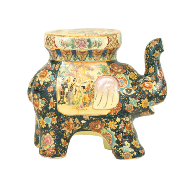 Vintage Chinese Elephant Garden Seat - Image 1