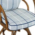 Pair of Woven Rattan Framed Accent Chairs - Image 4