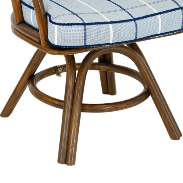 Pair of Woven Rattan Framed Accent Chairs - Image 5