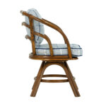 Pair of Woven Rattan Framed Accent Chairs - Image 6