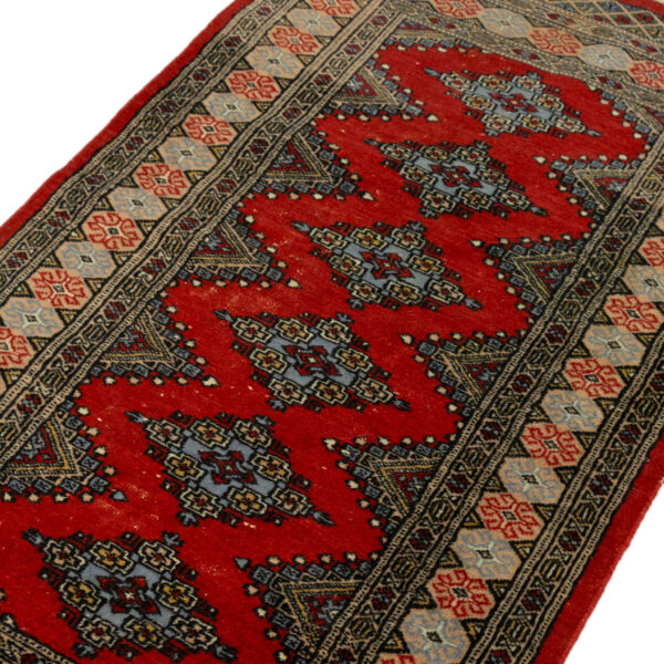3’ x 5’2" Hand Knotted Pakistani Bokhara Rug - Image 2