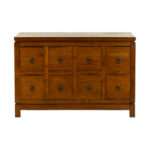 Chinese Elm Eight Drawer Chest