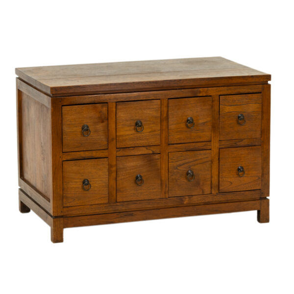 Chinese Elm Eight Drawer Chest - Image 2