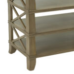 HOOKER FURNITURE Single Drawer Side Table with Lower Shelves in Taupe Finish - Image 5