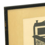 M.B. HICKS “The Radio” Woodcut Print - Image 2