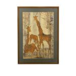 Framed Giraffe Batik
