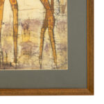 Framed Giraffe Batik - Image 3