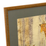 Framed Giraffe Batik - Image 2