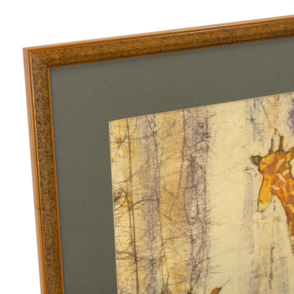 Framed Giraffe Batik - Image 2