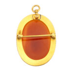 Vintage Cameo Pendant Brooch in Rose - Image 3