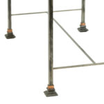 Rectangular Granite Top Side Table with Steel Base - Image 3