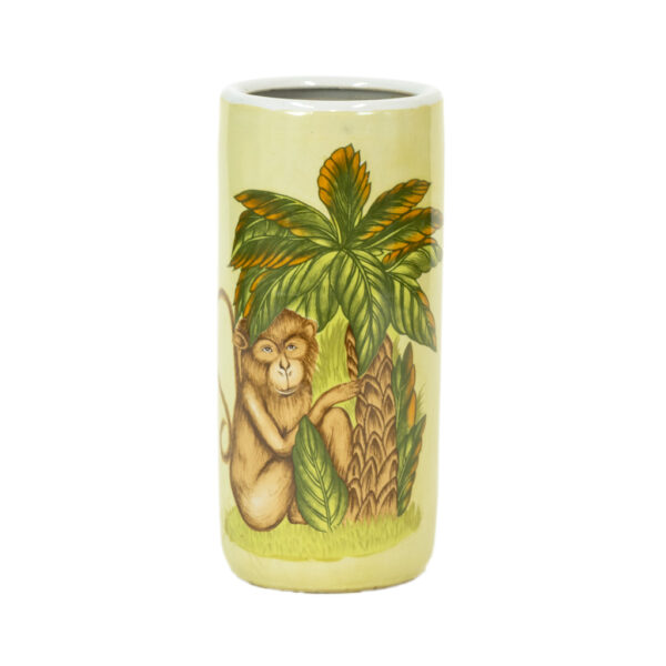 Vintage NANETTE VACHER Hand Painted Umbrella Stand - Image 1