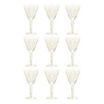 Set of 9 WATERFORD Crystal Sheila Stemware