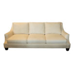 BERNHARDT Slope Arm Sofa in Ivory Tweed Upholstery