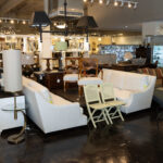 BERNHARDT Slope Arm Sofa in Ivory Tweed Upholstery - Image 5