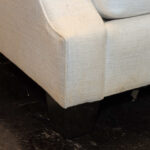 BERNHARDT Slope Arm Sofa in Ivory Tweed Upholstery - Image 2