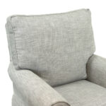 POTTERY BARN Slipcovered Swivel Rocker with Ottoman - Image 2