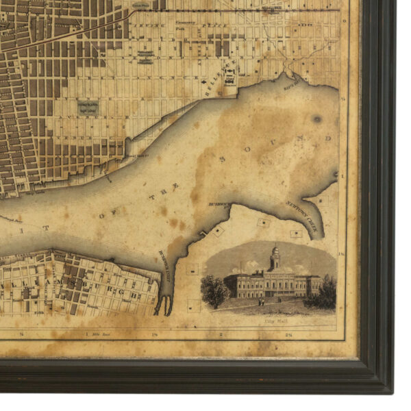 RESTORATION HARDWARE Map of New York Circa 1900s - Image 3