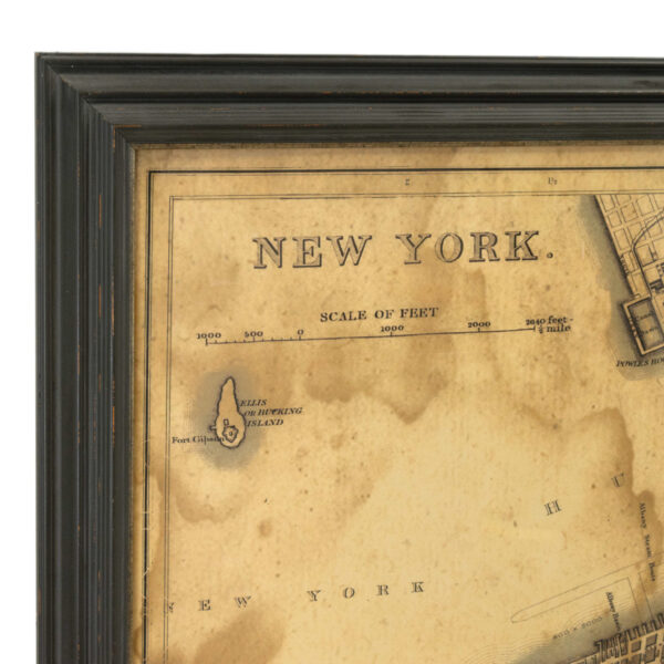 RESTORATION HARDWARE Map of New York Circa 1900s - Image 2