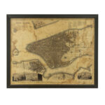 RESTORATION HARDWARE Map of New York Circa 1900s