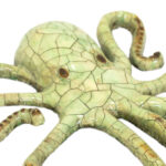 Painted Metal Octopus Wall Decor - Image 3