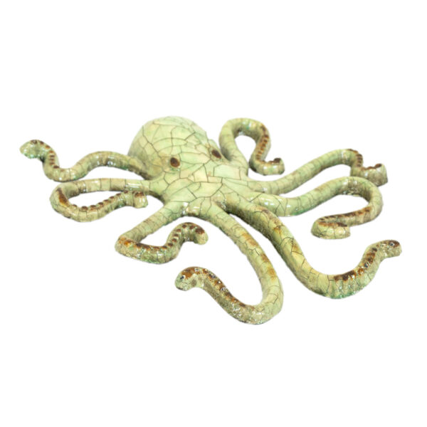 Painted Metal Octopus Wall Decor - Image 2