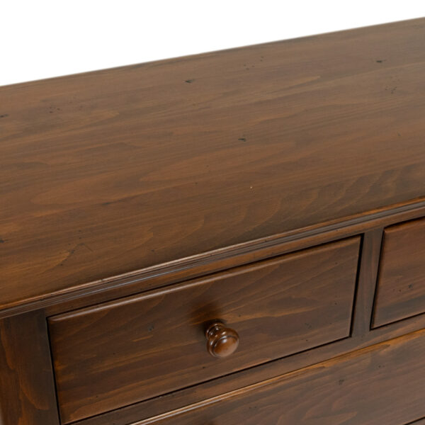 Five Drawer Chest in Walnut Finish - Image 4