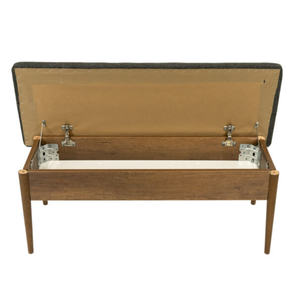 Storage Bench in Walnut Finish - Image 2