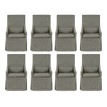 Set of 8 RESTORATION HARDWARE Belgian Dining Chairs
