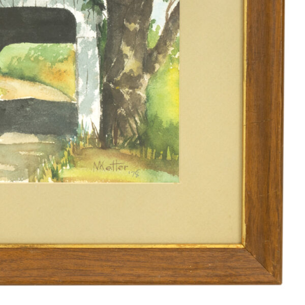 Vintage MARY KETTER Original Watercolor - Image 3