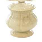 Ivory Fluted Urn Shaped Ceramic Lamp - Image 4