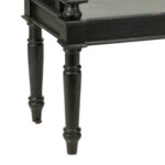 Wood Bench with Diamond and Rosette Details - Image 4
