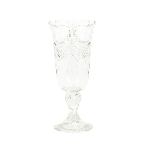 TOWLE Fan Cut Glass Vase - Image 1