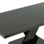 Black Laminate Coffee Table on Pedestal Base - Image 3